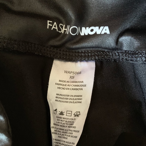 Fashion Nova Leather Leggings - Picture 2 of 2